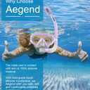 Aegend Snorkeling Gear for Adults Youth Kids, Snorkel Mask with Top Dry Valve - Panoramic View Anti-Leak and Anti-Fog with Mesh Bag for Snorkeling, Scuba Diving, Freediving & Swimming