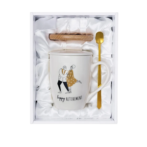 AW BRIDAL Retirement Coffee Mug Gifts+40th Anniversary Coffee Mug Set of 2