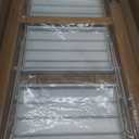 Mayi Plus 3 Step Stool Foldable, Aluminum, Lightweight Step Ladder Extra-wide anti-slip folding steps with 330 lbs, for home, kitchen, office, outdoor, White & Woodgrain, Open Dimensions: 33.4 x 18.1 x 27.9 inches, Folded Dimensions: 36 x 18.1 x 1.9 inches, Top Step Height: 26.9 in