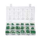 uxcell Fluorine Rubber O-Ring Assortment Kit 270 Pieces 18 Sizes FKM Sealing Gasket Set, Green