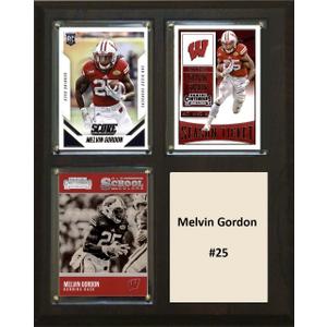 C&I Collectables MLS Nebraska Cornhuskers Men's Melvin Gordon Three Card Plaque