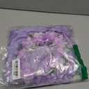 Purple Princess Costume Dress for Girls Birthday Halloween Party Dress Up with Bag Headband Necklace Earrings Ring (3-4T)