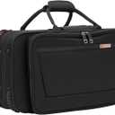 Protec Trumpet Rectangular PRO PAC Case with Mute Storage Compartment, Model PB301 Black