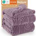 Bedsure GentleSoft Fleece King Size Blanket for Bed - Super Soft & Cozy, Fluffy Blankets for Women & Girls, Ideal for Sofa & Couch, Light Purple, 108x90 Inches
