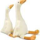 2 Pack Goose Stuffed Animal - 19.7" Stuffed Duck & 15.7" Cute Duck Plush Toy, Goose Plush Toy Soft Swan Hugging Pillow, Goose Toys Gift for Kids Boys Girls Party Favors Gifts