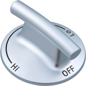 Upgraded 7733P415-60 74009554 Stove Burner Knob Replacement Parts for Jennair Maytag Kitchen aid Gas Range Knobs JGC8536ADB JGC8430BDS Jenn-air Downdraft Cooktop Knobs Oven Control Knob Silver