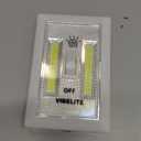 VIBELITE LED Night Light Switch, 12 Total Batteries Included, 200 Lumen Wireless COB LED Switch Light, Under Cabinet, Shelf, Closet, Garage, Kitchen, Stairwell and Emergency, Battery Operated, 4 Pack (White)