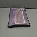 G JGOO Compatible with MacBook Air 13 Inch Case 2022 2021 2020 2019 2018 Release M1 A2337 A2179 A1932 Touch ID, Glitter Plastic Hard Shell Case + Keyboard Cover + Screen Protector, Sparkly Purple