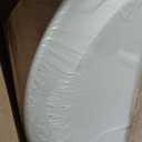 Bemis 500EC Durable Wood Toilet Seat with Easy Clean Hinges, Made in USA, Round, Biscuit