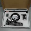 30X 12X Large Floor Magnifying Glass with Light and Stand, Floor Magnifying Lamp Adjustable Height,Infinite Color Dimmable, 4-in-1 Lighted Magnifier lamp for Close Work,Reading,Painting, Hobby（Black）