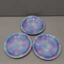 24pcs Sparkle Mermaid Party Plates,Mermaid Paper Plates