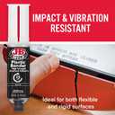 J-B Weld 50139 Plastic Bonder Body Panel Adhesive and Gap Filler Syringe - Black - 25 ml
