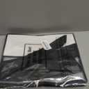 Aliceset 12 Pcs Clear Plastic Gift Bags with Die Cut Handles Reusable Gift Wrapping Bag with Ribbon for Wedding Graduation Bridal Shower Baby Shower, 12 x 10 x 5''(Black)