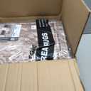 WITSHOCK 9x12 Area Rugs for Living Room: Machine Washable Non Slip Modern Abstract Carpet - Low Pile Print Rug for Bedroom Dining Room - Stain Resistant for Household - Pet Owners (Earthy Brown) (Light Brown / Taupe Brown)