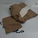 VANSOFY 100% Waterproof Recliner Chair Covers, Recliner Cover Non-Slip Dog Chair Cover Furniture Protector Washable Slipcover with Pocket, Elastic Straps for Pets, Dogs(Light Brown, 23.6")