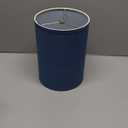 Aspen Creative 31112A Transitional Drum (Cylinder) Shaped Spider Fitter Lamp Shade in Washing Blue Denim, 8" wide (8" x 8" x 11")