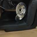 DUMOS Bar Stools Set of 2, Armless Adjustable Swivel Barstools, PU Leather Hydraulic Kitchen Counter Height Bar Stools, Thickened Seat Cushion Square Island Barstools with Back, Dark Black