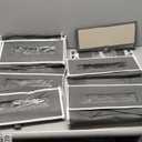 2 Packs 5-Tier Over the Door Organizer with 10 Side Mesh Pockets, 48 lbs Load Capacity, 3 Hooks Design, Hanging Storage Organizer with Clear Windows for Bathroom, Bedroom, Nursery, Kitchen-Grey