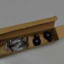 HAJZXH 2 Pcs 5/8 Inch Curtain Rod End Cap Finials Round Shape Drapery Rod End Caps Decorative Rod Replacement finials with M5 Screws for Curtain Rods(Black)