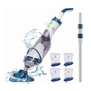 Rechargeable Handheld Cordless Pool Vacuum for Above Ground Pool and Inground Pool, 60-Minute Runtime,Powerful Suction up to 18.5 gallons/min, Efficient Leaf and Debris Removal, PC10 Pro
