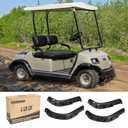 10L0L Golf Cart Fender Flares for Yamaha G14 G16 G19 G20 G22 - Standard Front and Rear Golf Cart Mud Flaps W/Stainless Steel Screws Hardware Not For Modified Carts Bodies