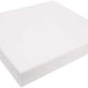 FoamRush 2'x2'x4" Upholstery Foam Cushion High Density (Chair Cushion Square Foam for Dinning Chairs, Wheelchair Seat Cushion Replacement)