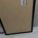 U Brands Cork Bulletin Board, 17" x 23", Black Wood Frame
