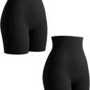 SHAPERMINT Shapewear for Women - High-Waisted Shapewear Tummy Control Shorts, Thigh Slimmer, Underwear for Women (3X-Large, Black 2 Pack)