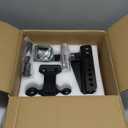 Adjustable Trailer Hitch -Drop Hitch-Tow Hitch with 2 inch Receiver-6inch Drop/Rise, 2" & 2-5/16" Ball Hitches for Trucks, 20,000 LBS GTW, Trailer Hitches with Anti-Theft Pin, Black