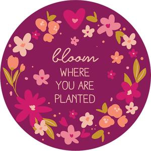 2 x Karma, Boho Inspirational Refrigerator and Car Magnets, Locker Magnet for Girls Motivational Quotes, School Car Office, Bloom