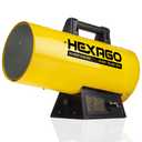 Hexago Hi-Heat-Gas-85K 50,000-85,000 BTU Forced Air Propane Portable Heater