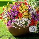 Artifical Flowers for Outdoors,24 Bundles Uv Resistant Artificial Outdoor Flowers for Decoration,Realisic Fake Flowers for Planters,Faux Silk Flowers for Outside Home Decor Indoor Window Box Vase