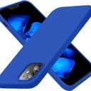 Cordking Designed for iPhone 12 Case, Designed for iPhone 12 Pro Case, Silicone Shockproof Phone Case with [Soft Anti-Scratch Microfiber Lining] 6.1 inch,Klein Blue