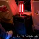 2 x Gothic Retro Car Lamps Accessories, Battery & USB Operated Auto Interior Dash Mood Bulb, Touch Dimmable Mini LED Neon Night Lights for Bedroom, Camping, Holiday, No Pole Dimming (Red, 1Pack)