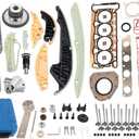 Timing Chain Tool Kit Engine Valve Gasket Set Replacement for 2008-2013 VW Jetta Golf GTI EOS Passat Beetle Audi A4 Q5 TT 2.0T 06H109467N 06H109469AD 06H109469T