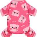 Dog Pajamas Soft Lightweight Dog Onesies Outfit Clothes for Small Medium Large Puppy Pjs for Pet Boys Girls Dogs Cats (XXL (Back: 17.8",Chest: 22.8", Neck: 13"), Pink Pig)