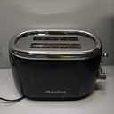 MELLERHOME RetroMod 2 Slice Toaster, Retro Looks with Upgraded Advanced Components, 7 Browning Levels, 3 Functions (Reheat, Defrost, Cancel), Removable Crumb Tray, Under Base Cord Storage, Black