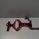 rabbitgoo Dog Harness No Pull with 2 Leash Clips, Adjustable Soft Padded, Reflective Oxford No Choke Pet Vest with Easy Control Handle for Medium Sized Dogs, Black & Red, M