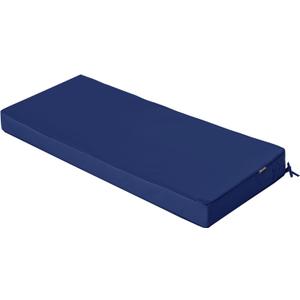 Outdoor Bench Cushions 45 x 18 Inch Thick Waterproof Porch Swing Cushions with Tie Patio Furniture Chair Cushion Bench Pad Color Fastness Backyard Seat Pads Navy
