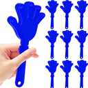 10 Pcs Hand Clappers Noisemakers 7.5 Inch Clappers Noisemakers Plastic Hand Clappers for Birthdays Game Football Sporting Events Cheers Supplies Dance Basketball Football Noisemakers(Blue)