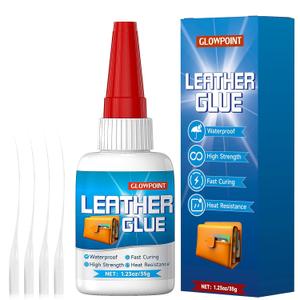 3 x Leather Glue, 35g Ultra-Strong, Waterproof Adhesive for Leather Repair, Shoes, Bags, Sofas, Car Seats, Upholstery, and DIY Crafts, Fast-Drying, Flexible Formula