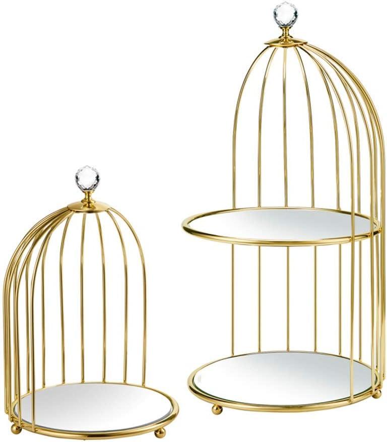 UPGENT Cosmetic Skincare Organisers Bathroom Countertop Storage Box Bird Cage Shape Desktop Skin Care Products Dressing Table Storage Rack Counter Storage Rack Cosmetic Organiz