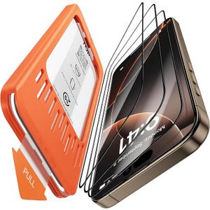 3-Pack for iPhone 16 Pro Screen Protector HD Clear