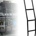 Black 4Runner Ladder Rear Tailgate Hatch Ladder Rack Hatch Ladder Roof Tailgate Step with Accessories for Toyota 4Runner 5th Gen 2010-2024, 4-Step
