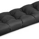 Outdoor Bench Cushion 42 Inch,Tufted Patio Furniture Cushions,Waterproof Bench Seat Cushion with Non-Slip Bottom (Black, 42x16in)