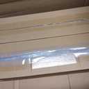 4-Panel Replacement Fabric for Sliding Panel Track Blinds 23" W x 96" L Fabric Only Pre-Attached Hook & Loop Fasteners Trimmable, No Bottom Rail Included, Light Filtering - Light Beige
