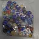 100 Pieces Assorted Glass Beads for Jewelry Making Adults, Large and Small Mixed Shaped Glass Beads Bulk for DIY Necklaces Bracelets, Crafting Supplies Kit