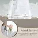Bathtub Tray, Acrylic Bath Caddy with Adjustable Lock - Sweet Gift for Birthdays, Weddings, Anniversaies, and Housewarmings, Clear