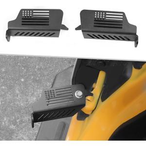 Foot Pegs for Ford Bronco, US Flag, 2 PCS | Rest Pedals for 2021-2026 Ford Bronco 2/ 4 Door, Door Hinge Footpegs, Metal Kick Panel Exterior Accessories