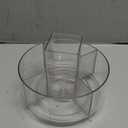 Rotating Acrylic Pen Holder for Desk, 360 Degree Spinning Pencil Holder Pen Organizer, 5 Compartments Kids Marker Holder Crayon Caddy Art Supply Storage Box Desk Organizer for Office Home School